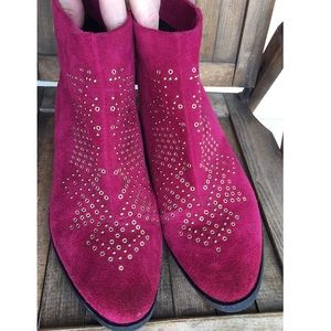 Vince Camuto real suede booties